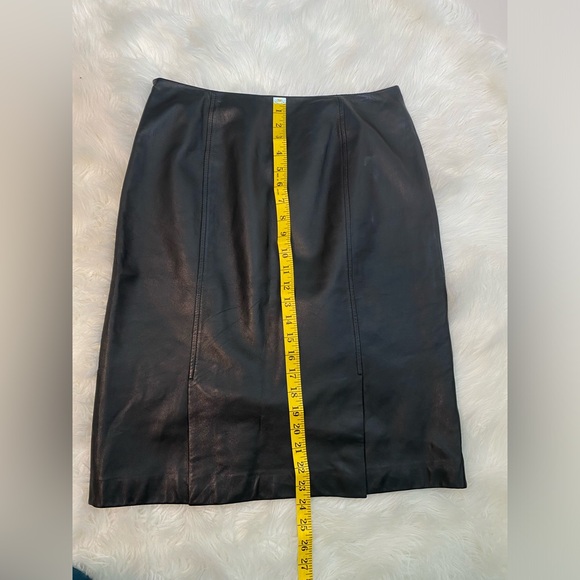 #502 TALBOTS Leather Skirt size 8 - Picture 7 of 12